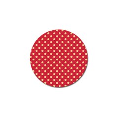 Felt Background Paper Red Yellow Star Golf Ball Marker by artworkshop