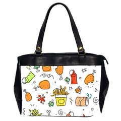 Cute Sketch  Fun Funny Collection Oversize Office Handbag (2 Sides)