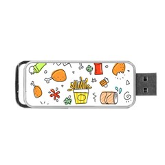 Cute Sketch  Fun Funny Collection Portable Usb Flash (one Side) by artworkshop