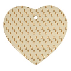 Christmas Wrapping Heart Ornament (Two Sides)