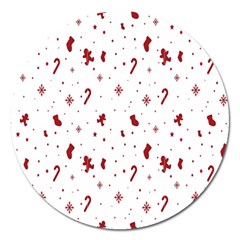 Christmas Trees Magnet 5  (round)