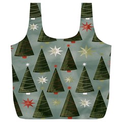 Christmas Trees Pattern Full Print Recycle Bag (xl) by artworkshop