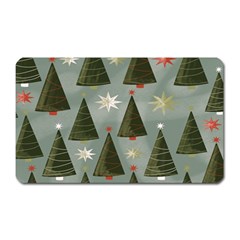 Christmas Trees Pattern Magnet (rectangular)