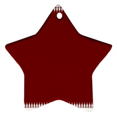 Christmas Red Graphic Ornament (star)