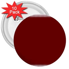 Christmas Red Graphic 3  Buttons (10 Pack)  by artworkshop