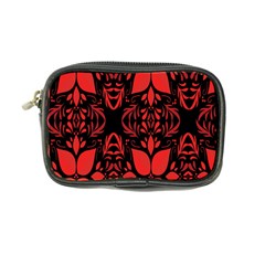 Christmas Red Black Xmas Gift Coin Purse by artworkshop