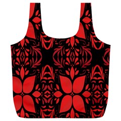 Christmas Red Black Xmas Gift Full Print Recycle Bag (xl) by artworkshop