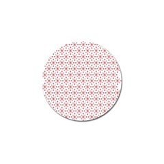 Christmas Pattern Red Stars Golf Ball Marker (4 Pack) by artworkshop