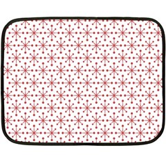 Christmas Pattern Red Stars Double Sided Fleece Blanket (mini)  by artworkshop