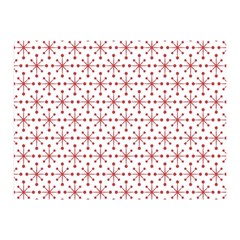 Christmas Pattern Red Stars Double Sided Flano Blanket (mini)  by artworkshop