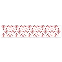 Christmas Pattern Red Stars Small Flano Scarf by artworkshop