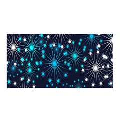 Abstract Pattern Snowflakes Satin Wrap 35  X 70  by artworkshop