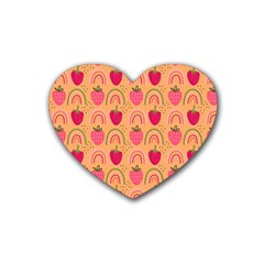 The Cutest Harvest   Rubber Coaster (heart) by ConteMonfrey