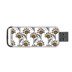 Daisy Minimalist Leaves Portable Usb Flash (two Sides) by ConteMonfrey