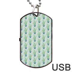 Cuteness Overload Of Cactus!  Dog Tag Usb Flash (two Sides) by ConteMonfrey