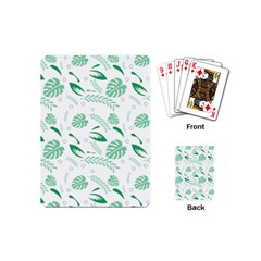 Green Nature Leaves Draw   Playing Cards Single Design (mini) by ConteMonfrey