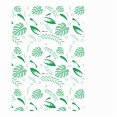 Green Nature Leaves Draw   Small Garden Flag (two Sides) by ConteMonfrey