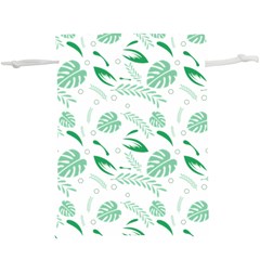 Green Nature Leaves Draw    Lightweight Drawstring Pouch (xl) by ConteMonfrey