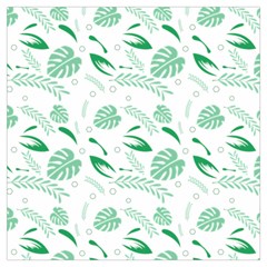 Green Nature Leaves Draw   Lightweight Scarf 