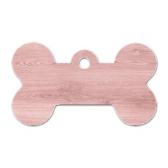 Pink Wood  Dog Tag Bone (one Side) by ConteMonfrey