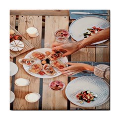 A Beautiful Table - Italian Food Tile Coaster by ConteMonfrey