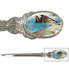 Beach Day At Cinque Terre, Colorful Italy Vintage Letter Opener by ConteMonfrey