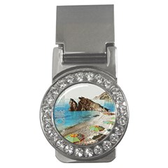 Beach Day At Cinque Terre, Colorful Italy Vintage Money Clips (cz)  by ConteMonfrey