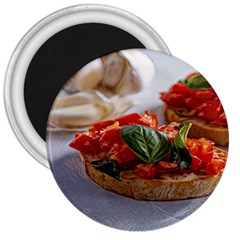 Beautiful Bruschetta - Italian Food 3  Magnets by ConteMonfrey