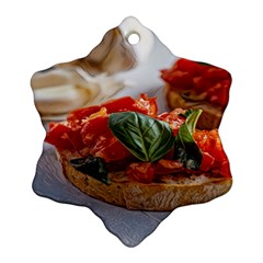 Beautiful Bruschetta - Italian Food Ornament (snowflake) by ConteMonfrey