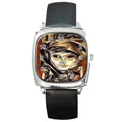 Artistic Venetian Mask Square Metal Watch by ConteMonfrey