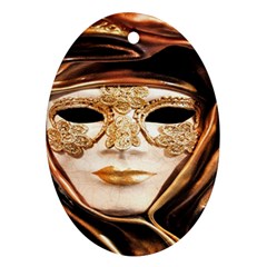 Venetian Mask Ornament (oval) by ConteMonfrey