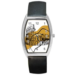 Colosseo Draw Silhouette Barrel Style Metal Watch by ConteMonfrey