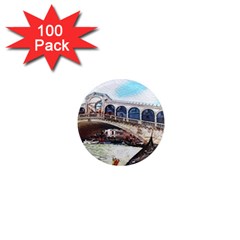 Lovely Gondola Ride - Venetian Bridge 1  Mini Magnets (100 Pack)  by ConteMonfrey