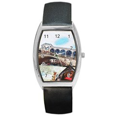 Lovely Gondola Ride - Venetian Bridge Barrel Style Metal Watch by ConteMonfrey