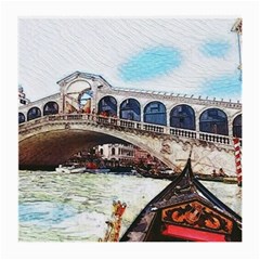 Lovely Gondola Ride - Venetian Bridge Medium Glasses Cloth (2 Sides) by ConteMonfrey