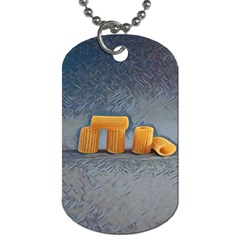 Pasta Is Art - Italian Food Dog Tag (one Side) by ConteMonfrey