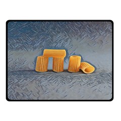 Pasta Is Art - Italian Food Fleece Blanket (small) by ConteMonfrey