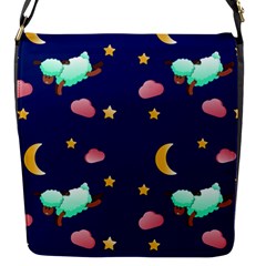 Sleepy Sheep Star And Moon Flap Closure Messenger Bag (s) by danenraven