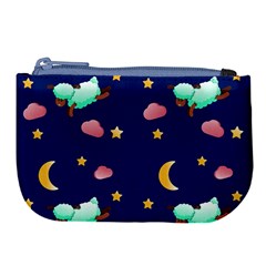 Sleepy Sheep Star And Moon Large Coin Purse by danenraven