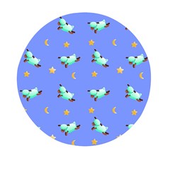 Seamless Pastel Wallpaper Animal Mini Round Pill Box (pack Of 3)