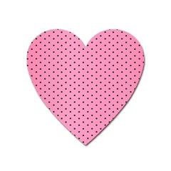 Polka Dot Dots Pattern Dot Heart Magnet by danenraven