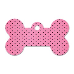 Polka Dot Dots Pattern Dot Dog Tag Bone (two Sides) by danenraven