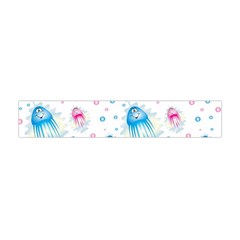 Jellyfis Pink Blue Cartoon Flano Scarf (mini)