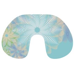 Floral Abstract Flowers Pattern Travel Neck Pillow