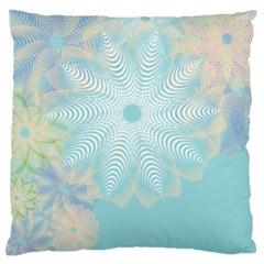 Floral Abstract Flowers Pattern Standard Flano Cushion Case (two Sides)