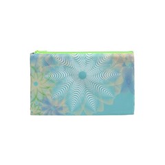 Floral Abstract Flowers Pattern Cosmetic Bag (xs)