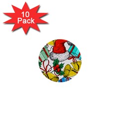 Christmas-gifts-gift-red-december 1  Mini Buttons (10 Pack) 