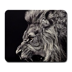 Angry Male Lion Large Mousepads