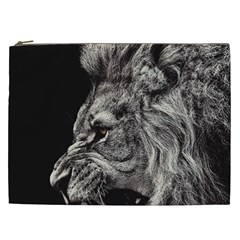 Angry Male Lion Cosmetic Bag (xxl) by Jancukart