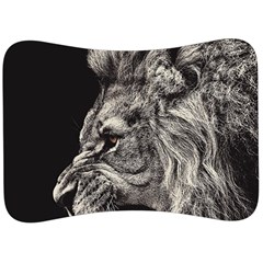 Angry Male Lion Velour Seat Head Rest Cushion by Jancukart